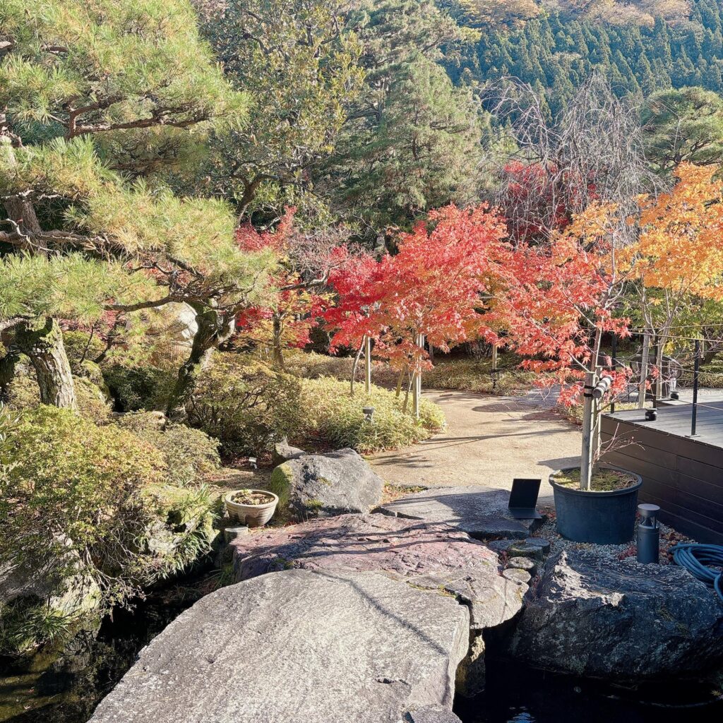 庄川温泉ゆめつづりの庭園を撮影した画像2