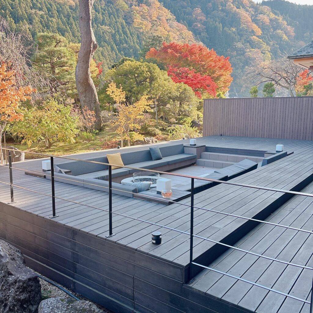 庄川温泉ゆめつづりの庭園を撮影した画像1