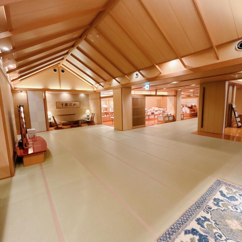 庄川温泉ゆめつづりのロビーを撮影した写真