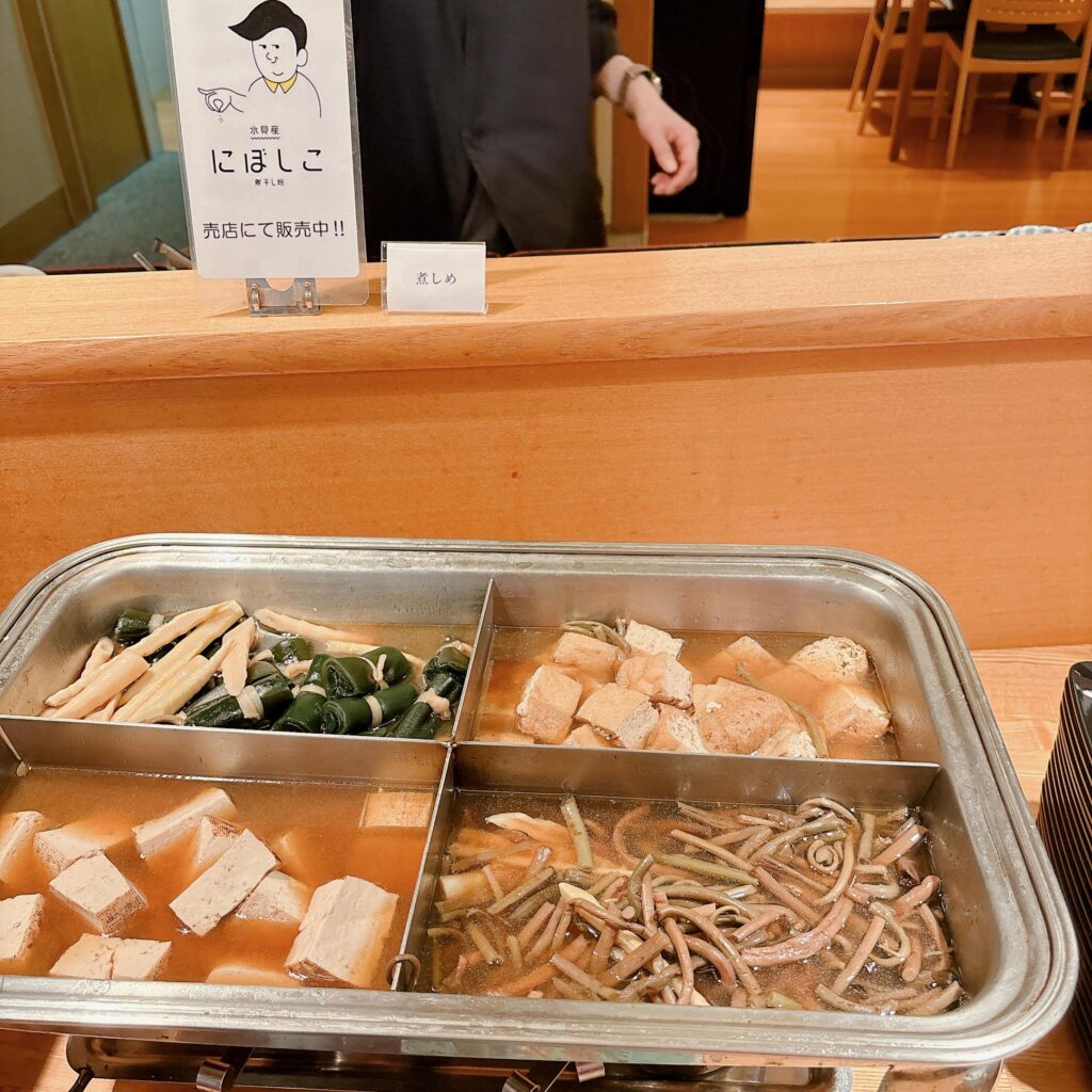庄川温泉ゆめつづり 朝食メニューを撮影した画像1