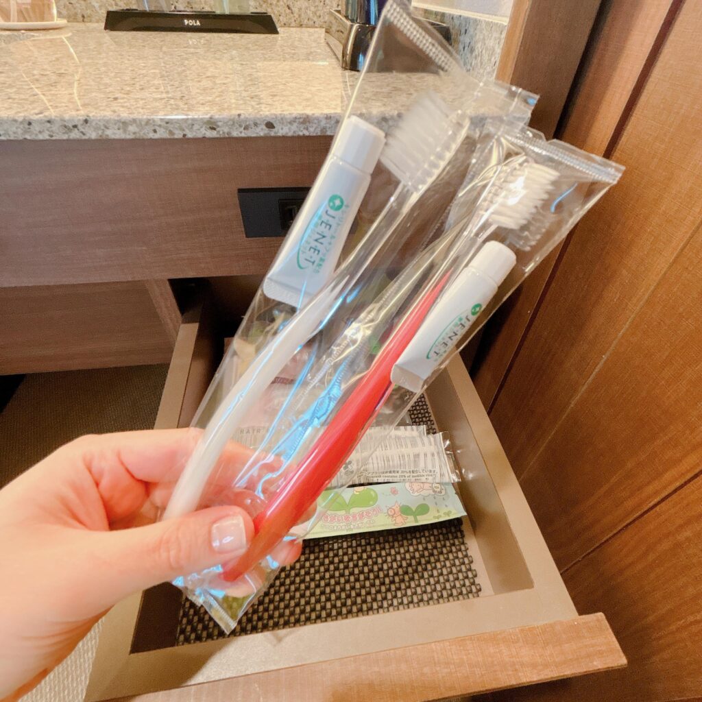 庄川温泉ゆめつづり 客室のアメニティを撮影した画像7