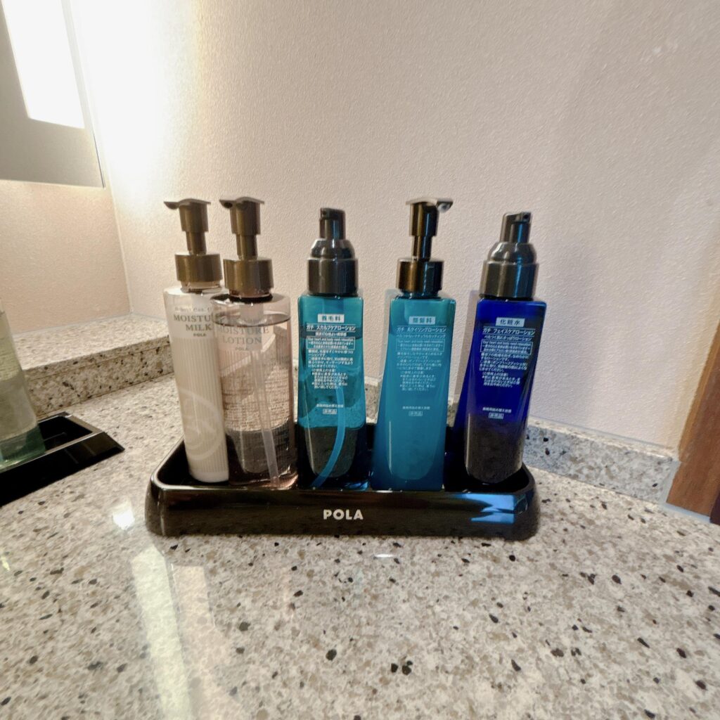 庄川温泉ゆめつづり 客室のアメニティを撮影した画像1