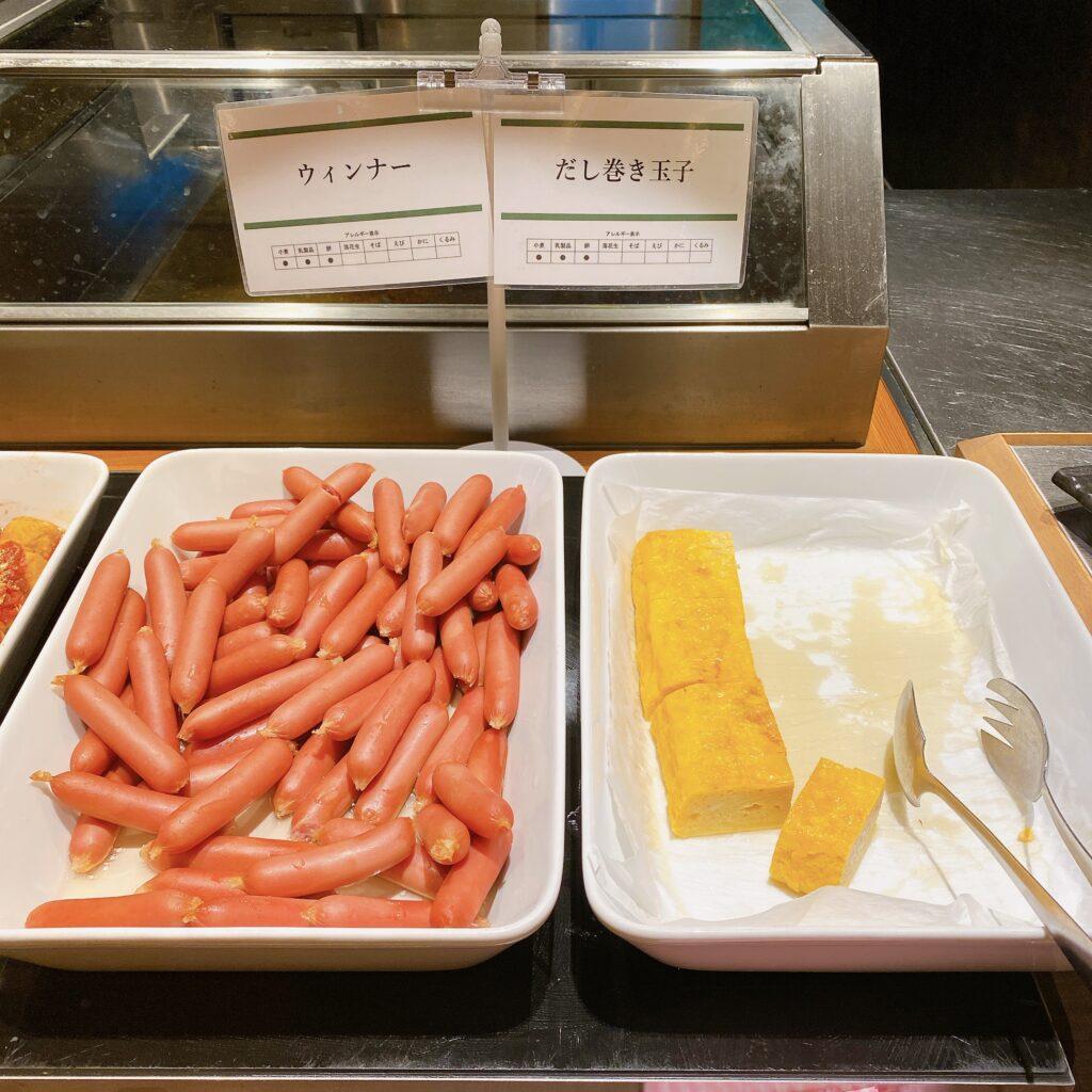 愛隣館 バイキング会場 里山ダイニング 朝食ビュッフェのメニューを撮影した画像14