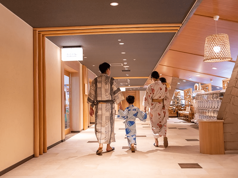 蓼科グランドホテル滝の湯　館内の温泉どおりを撮影した画像