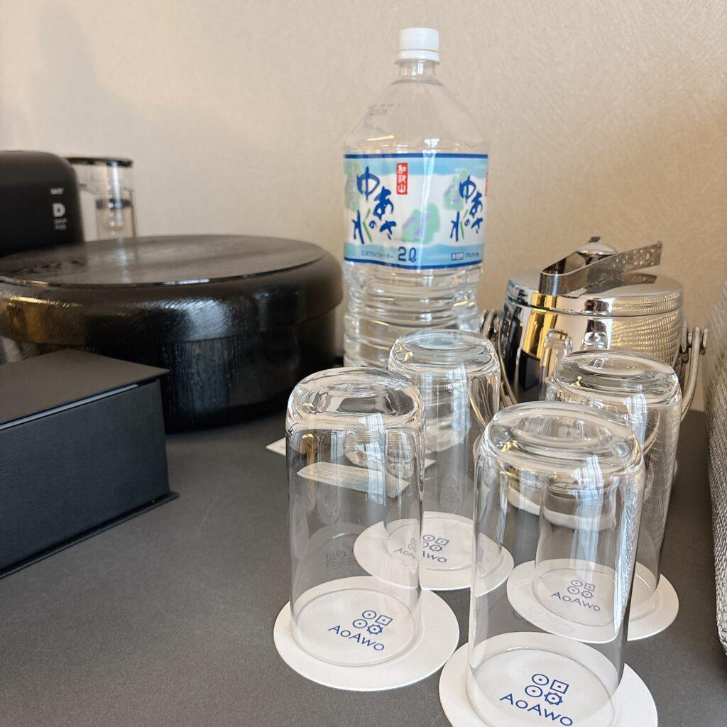 アオアヲナルトリゾート　和室　ミニバー　実際に撮影した画像1