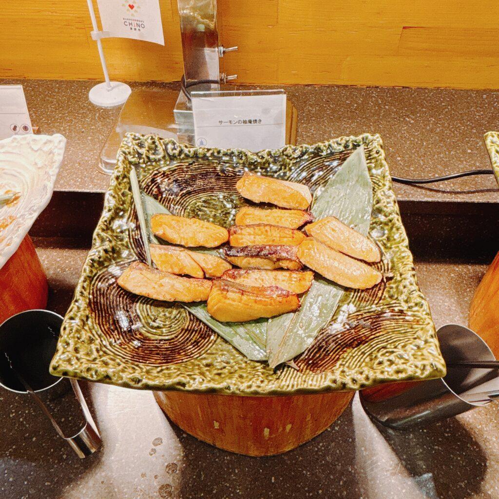 蓼科グランドホテル滝の湯　夕食ビュッフェのメニューを撮影した画像20