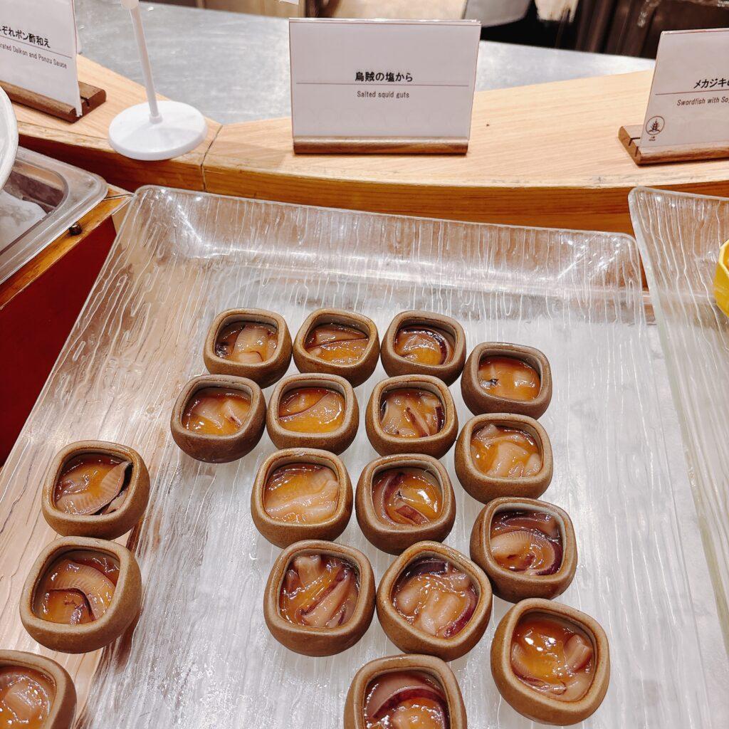 蓼科グランドホテル滝の湯　夕食ビュッフェのメニューを撮影した画像31